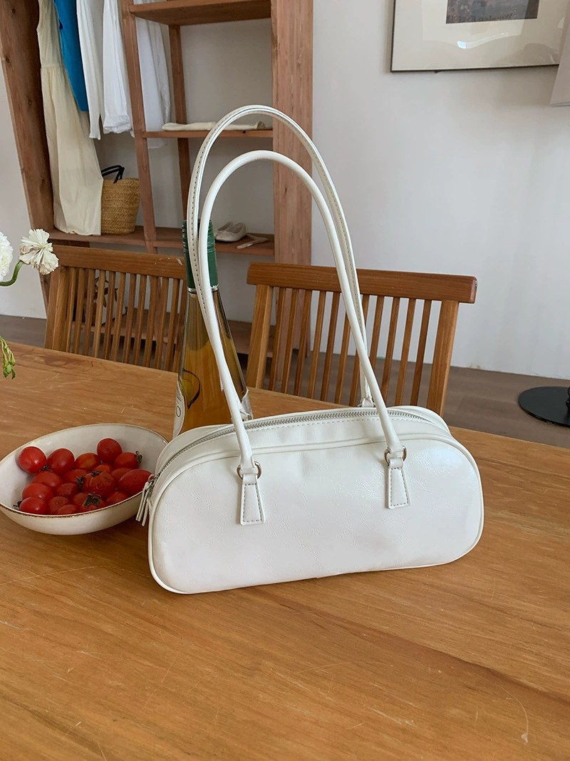 Silver PU Leather Shoulder Bag view 2