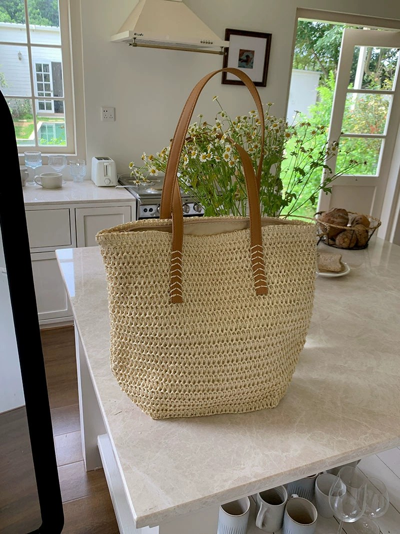 Woven Synthetic Shoulder Bag view 2