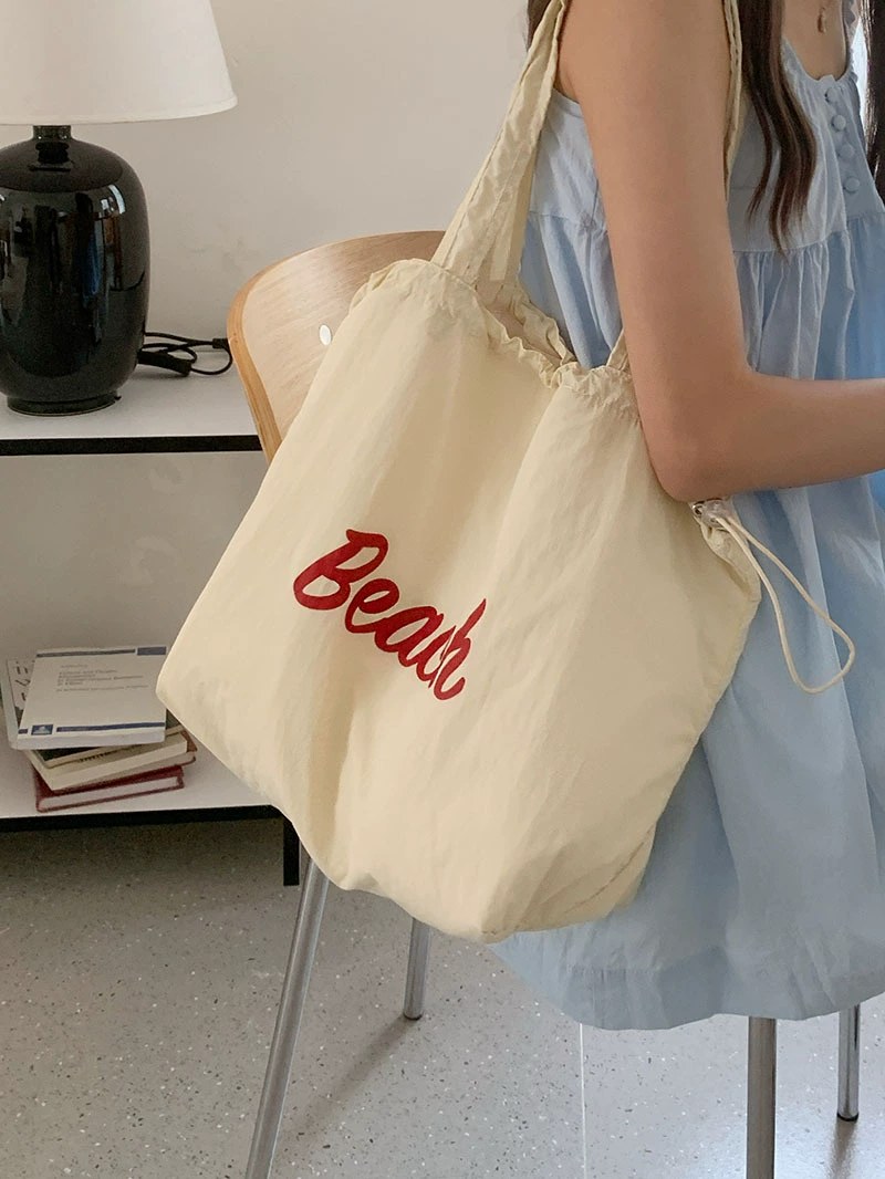 Cotton Canvas Shoulder Bag view 4