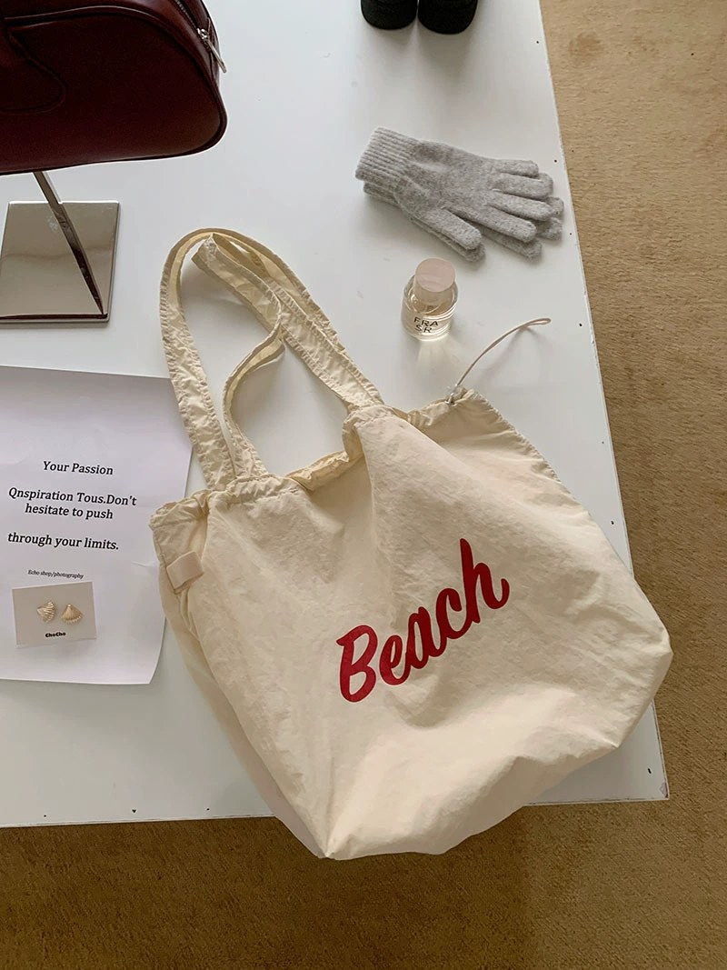Cotton Canvas Shoulder Bag view 5