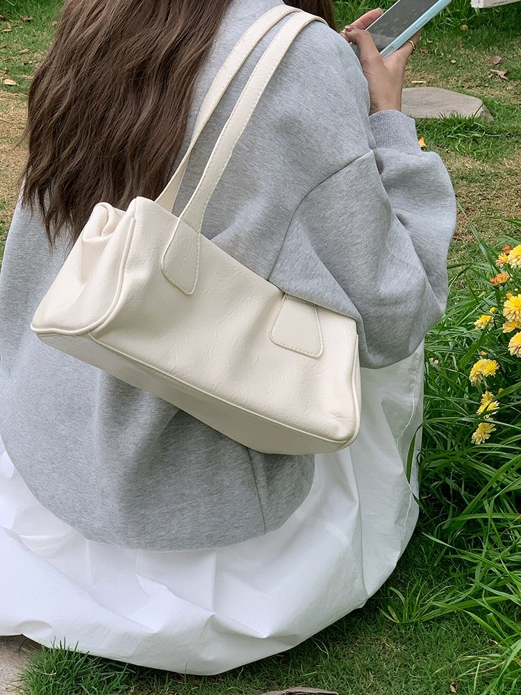 Pink PU Leather Shoulder Bag view 4