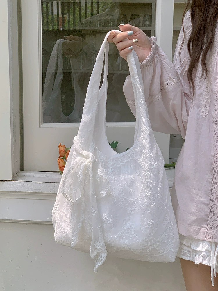 Cotton Canvas Shoulder Bag view 5