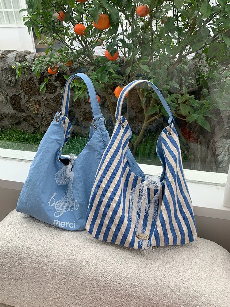 Cotton Canvas Shoulder Bag view 2