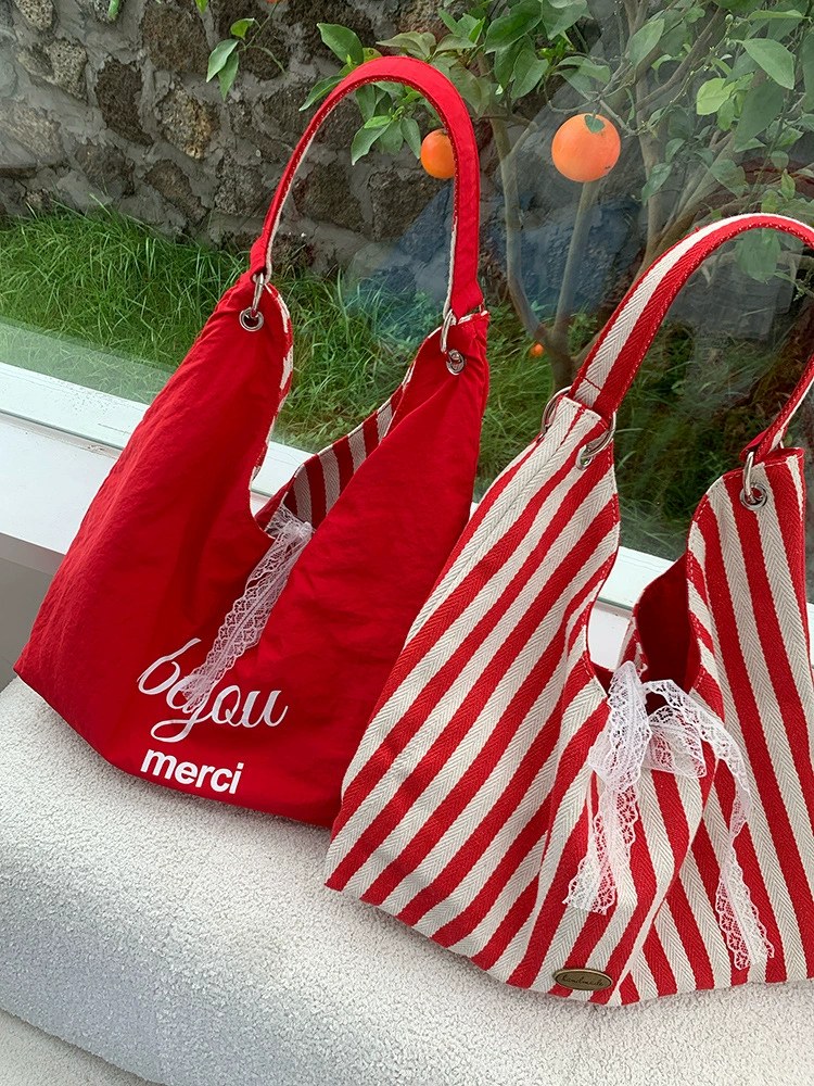 Cotton Canvas Shoulder Bag view 5