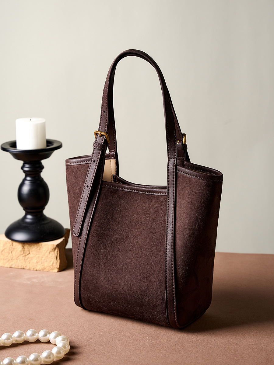 Soft Pebbled Leather Tote — Work Carry view 3