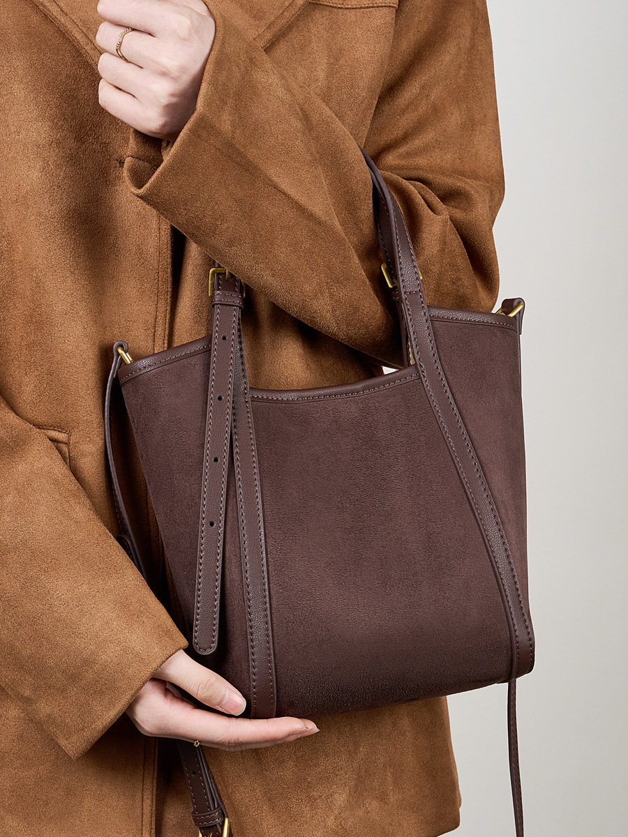 Soft Pebbled Leather Tote — Work Carry view 5