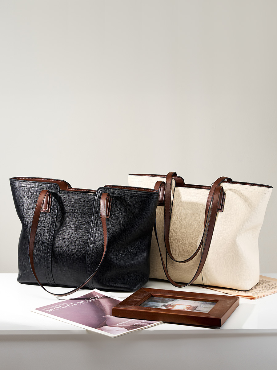 Oversized Daily Commute Tote — Cowhide Mom Bag view 3