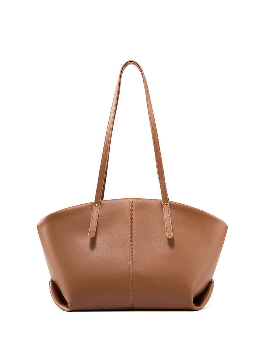 Cowhide Casual Large Tote — Office Commute Two-Colour view 5