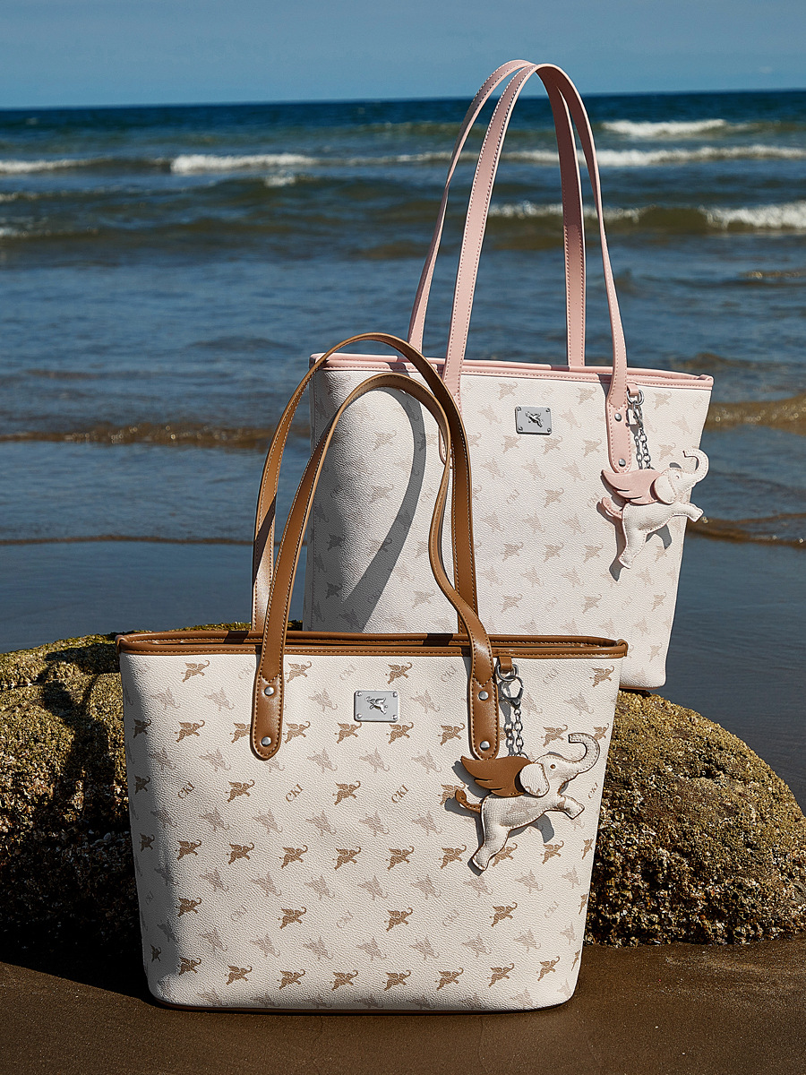 Elephant-Print Large Tote — Student Trend Bestseller view 5