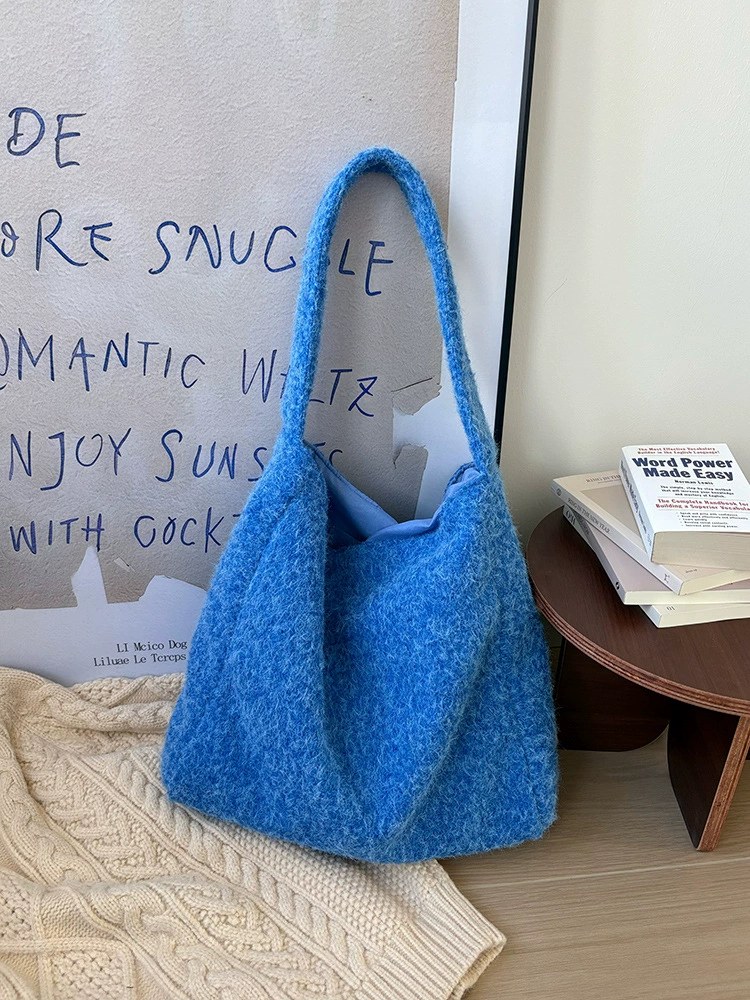 Plush Faux Fur Tote Bag view 4