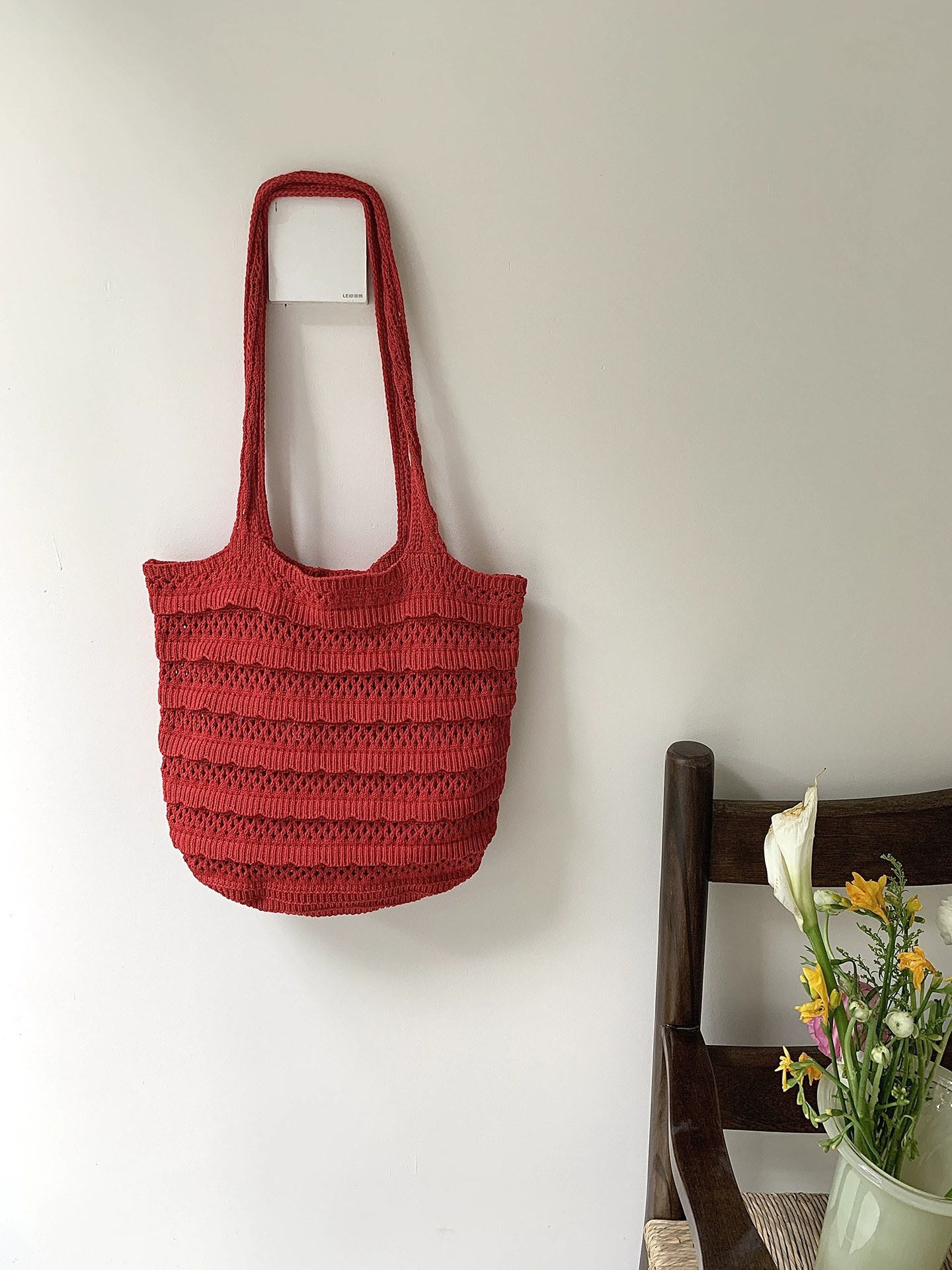 Woven Synthetic Tote Bag view 5
