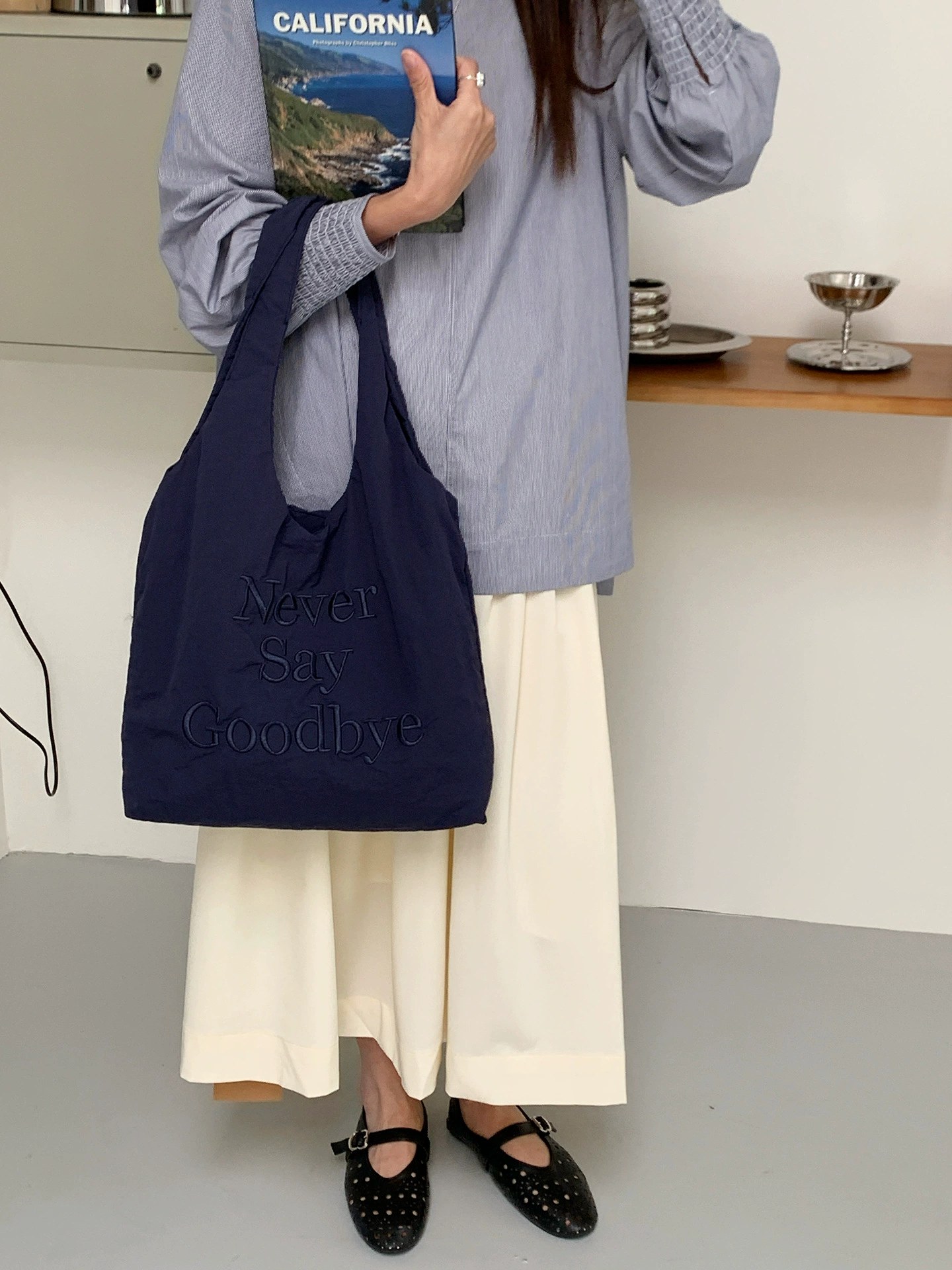 Cotton Canvas Tote Bag view 4