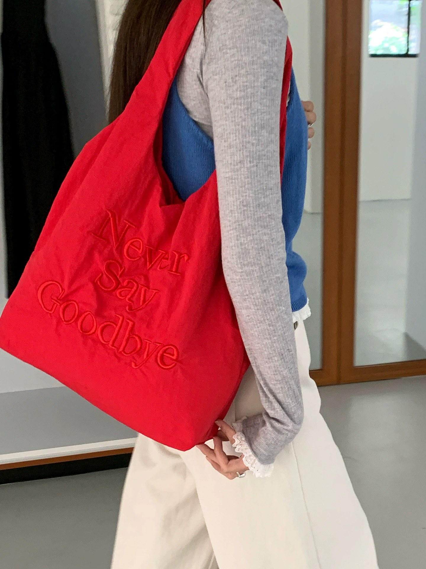 Cotton Canvas Tote Bag view 5