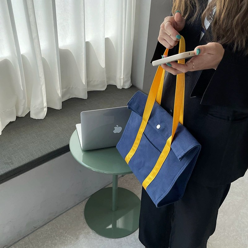 Cotton Canvas Tote Bag view 4