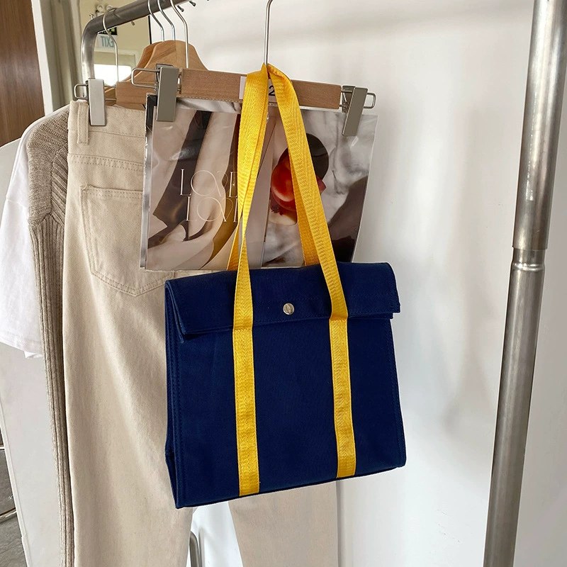 Cotton Canvas Tote Bag view 5