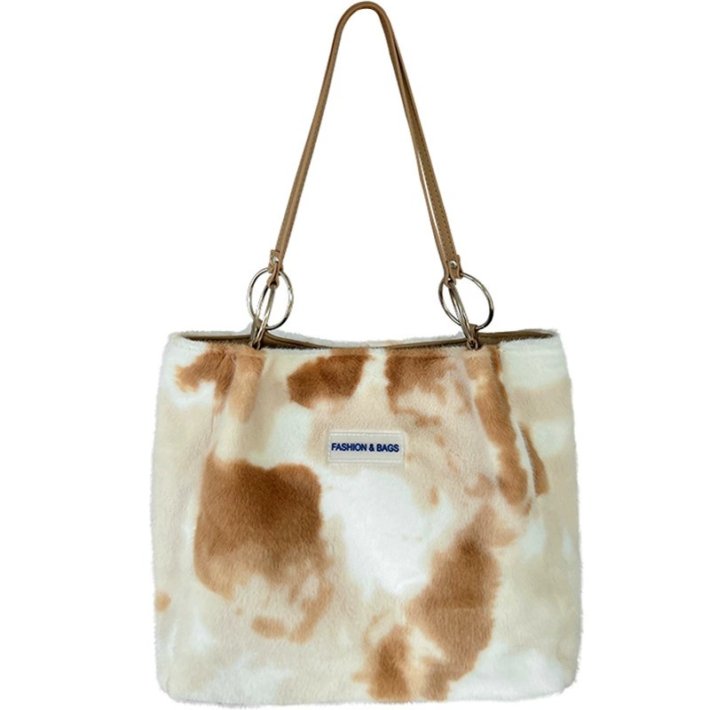 Blue PU Leather Tote Bag view 5