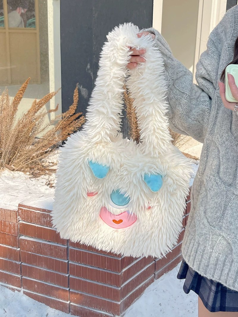 Plush Faux Fur Tote Bag view 5