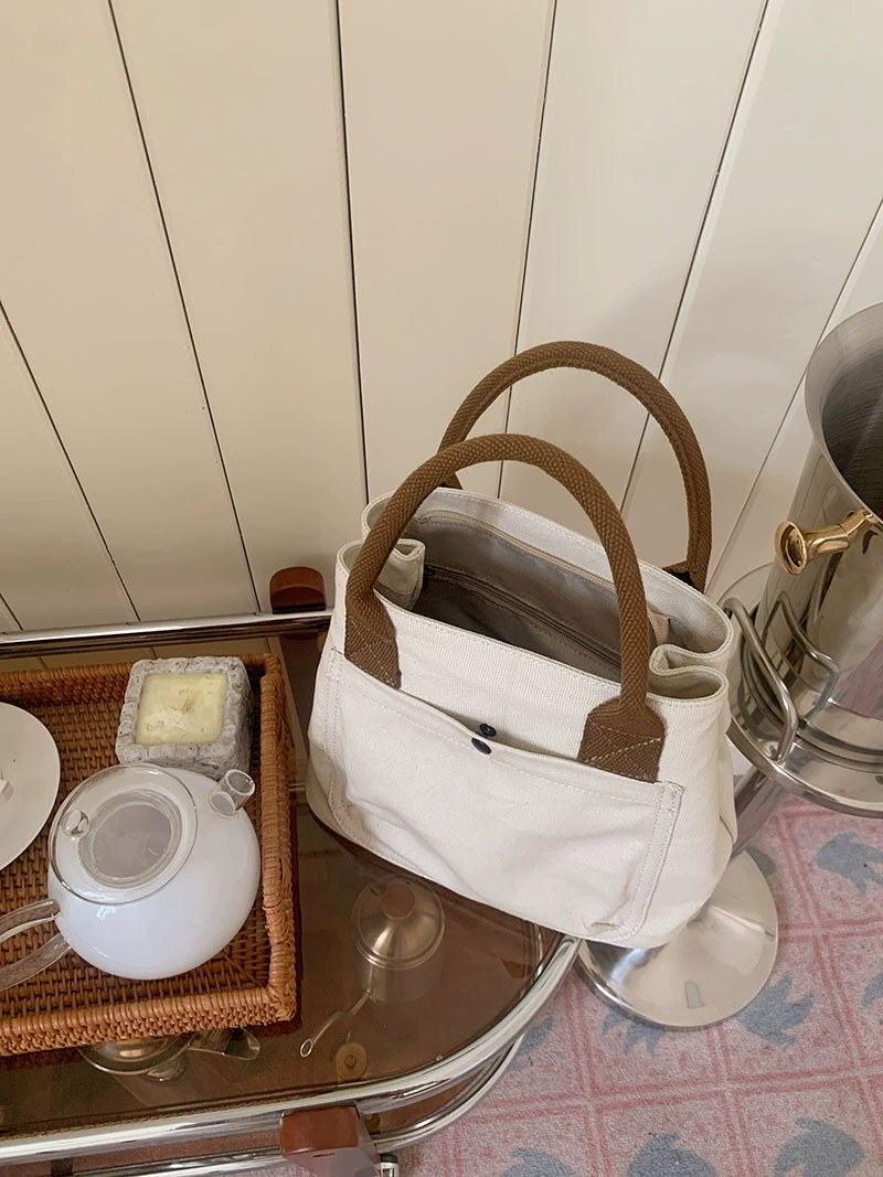 Cotton Canvas Tote Bag view 2