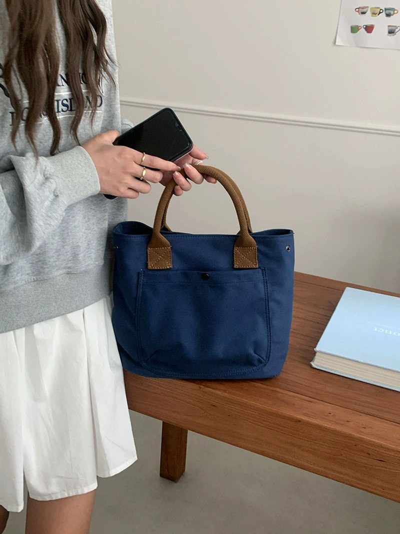 Cotton Canvas Tote Bag view 3