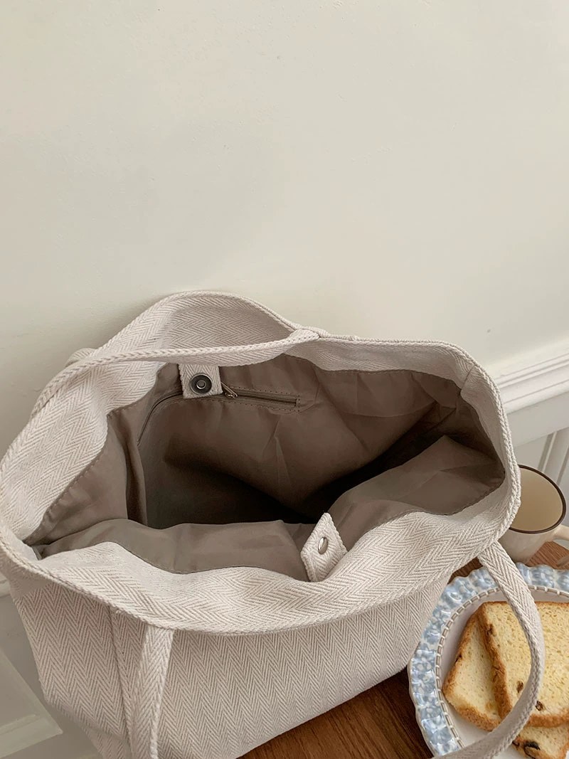 Cotton Canvas Tote Bag view 4