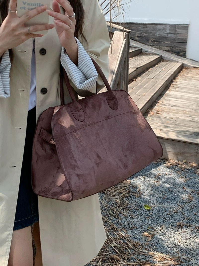 Matte PU Leather Tote Bag view 2
