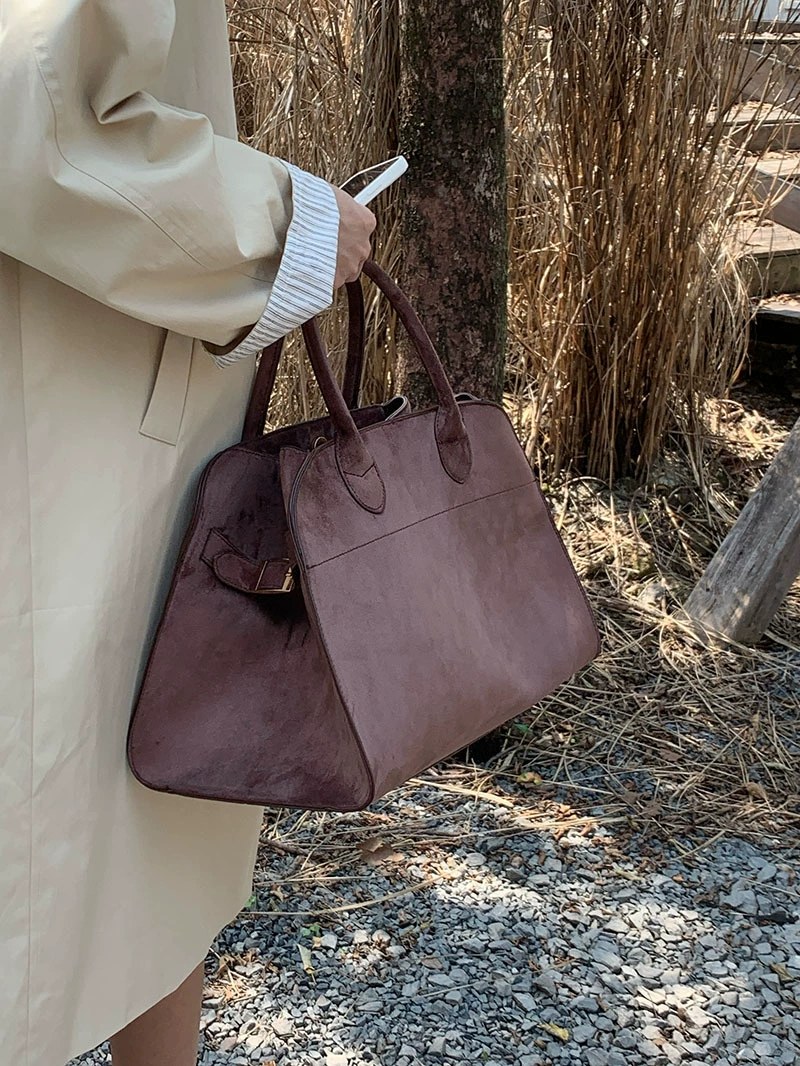 Matte PU Leather Tote Bag view 3