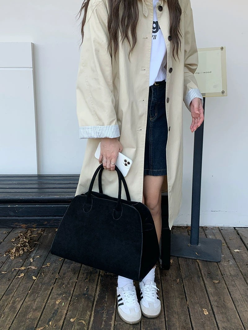 Matte PU Leather Tote Bag view 4