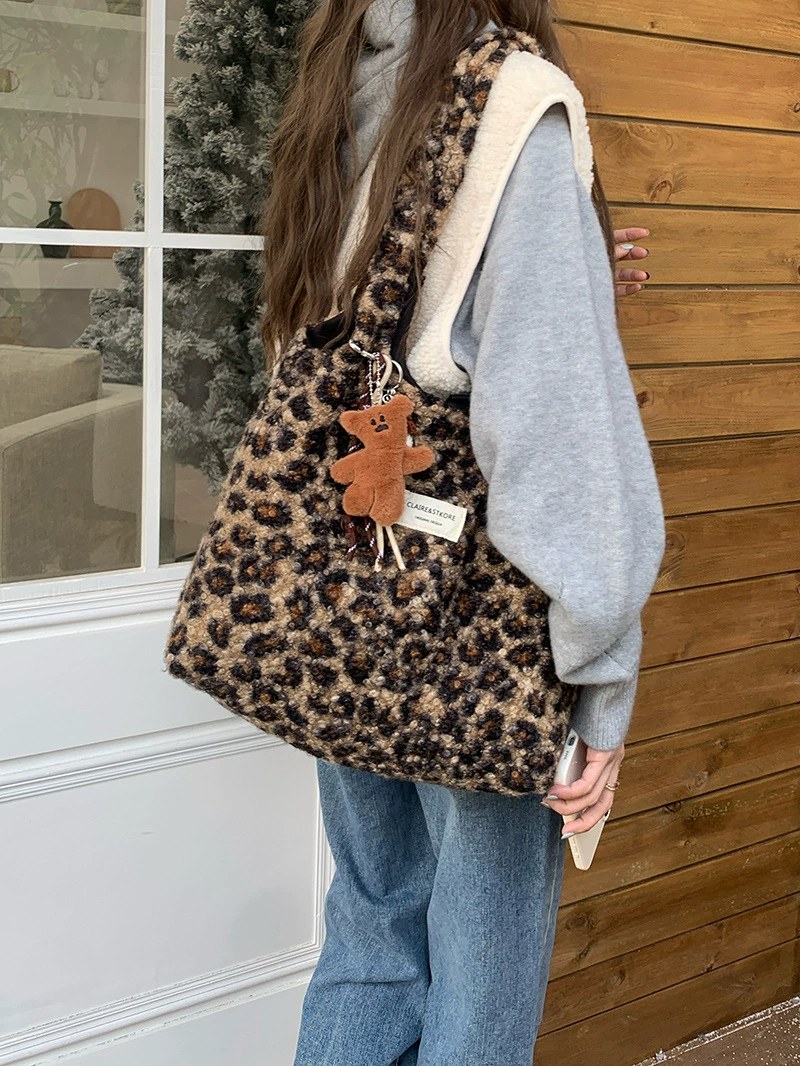 Plush Faux Fur Tote Bag view 2