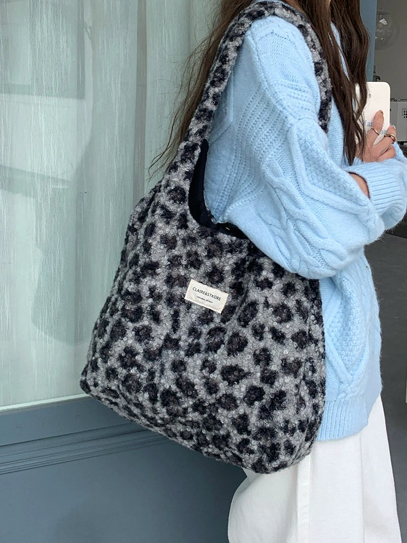 Plush Faux Fur Tote Bag view 3