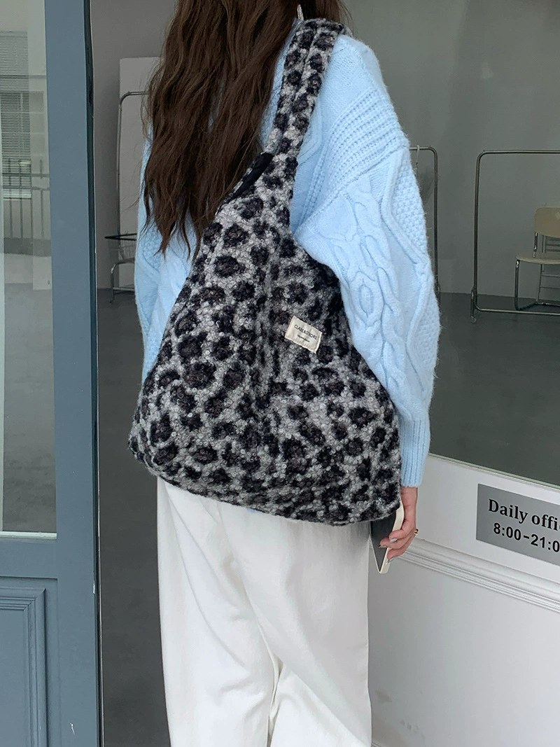 Plush Faux Fur Tote Bag view 4