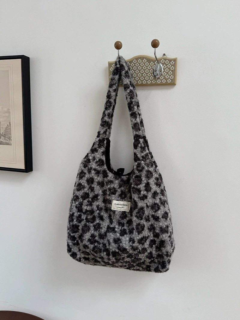 Plush Faux Fur Tote Bag view 5