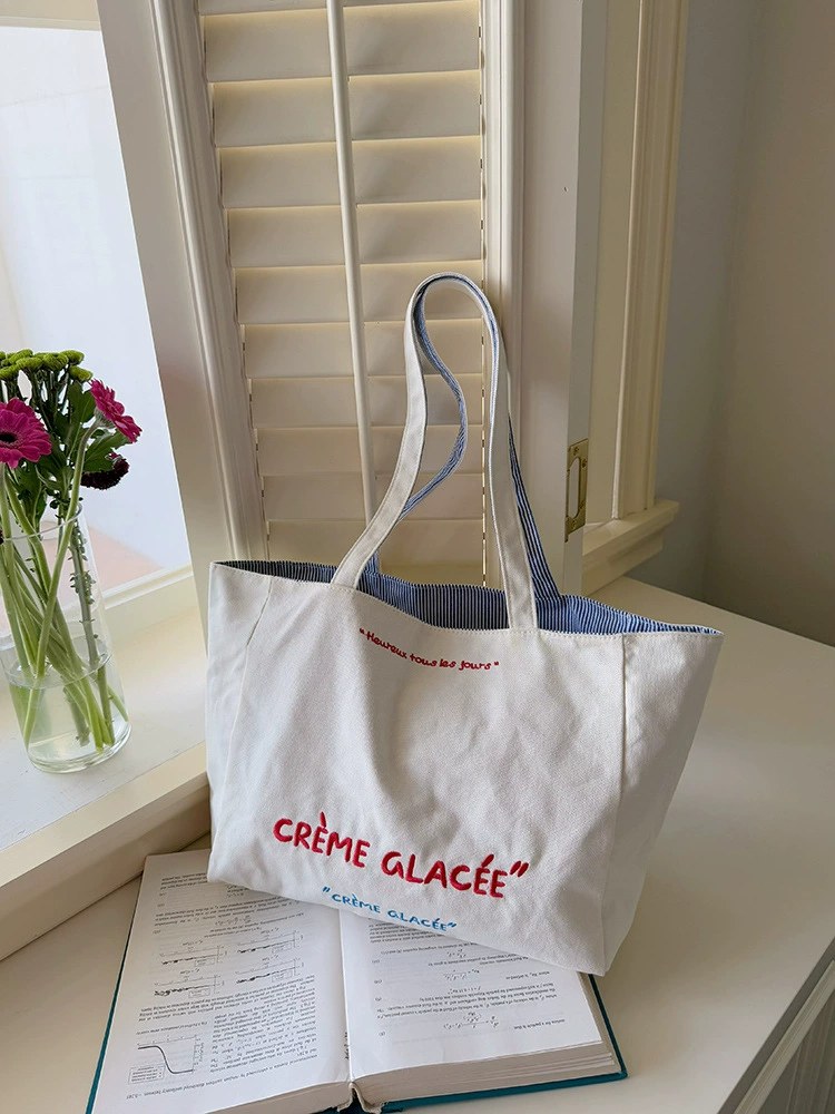 Cotton Canvas Tote Bag view 2