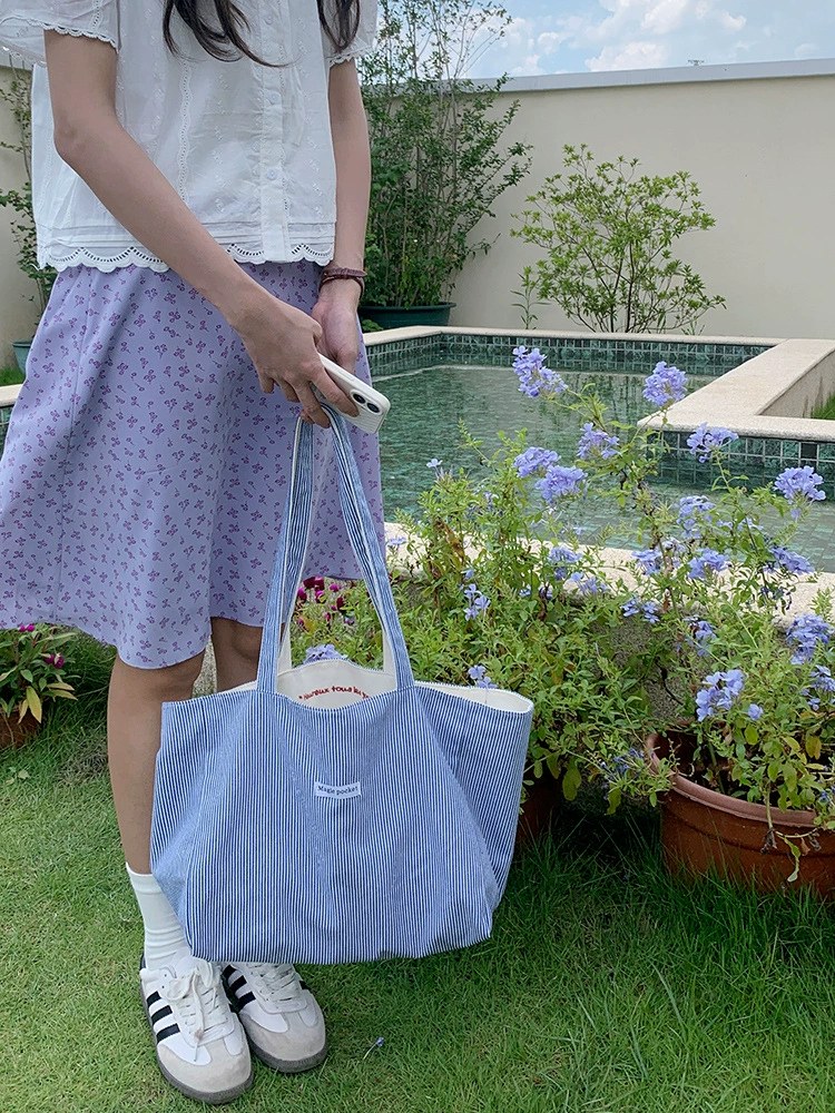 Cotton Canvas Tote Bag view 3