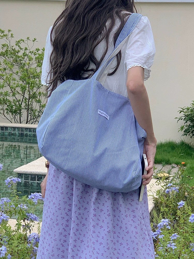 Cotton Canvas Tote Bag view 5